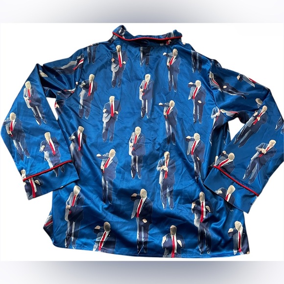 Trump Dancing Long Sleeve and Pants Pajama Set - Picture 3 of 10